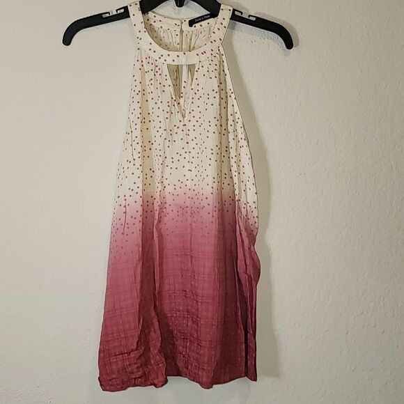 NWOT Ambre Mauve Polkadot top - Picture 1 of 4
